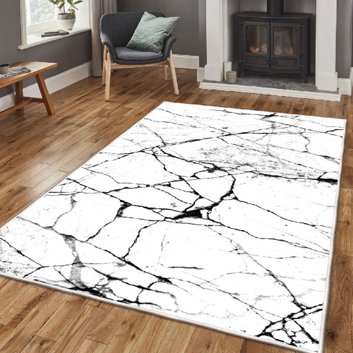 Conceptum Alfombra Eexfab816-Klm Blanco y Negro 120x180 cm